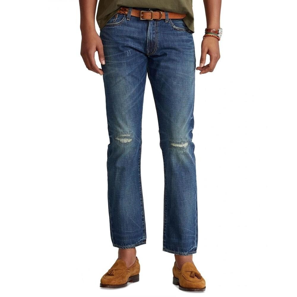 POLO RALPH LAUREN Men's Varick Slim Straight Jeans Size 36 X 30 ‎ New